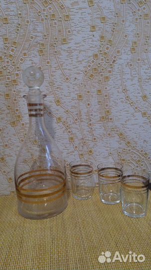 Набор Штоф (графин) СССР + рюмки