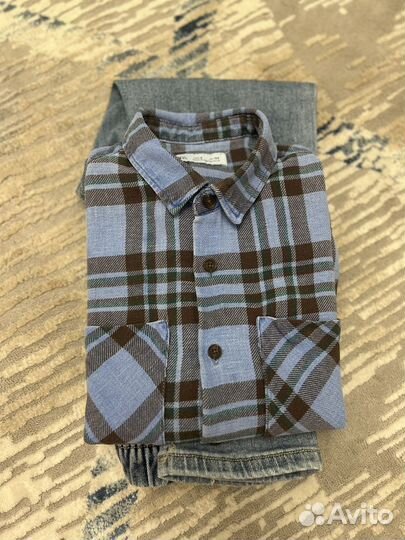 Zara джинсы и рубашка на мальчика