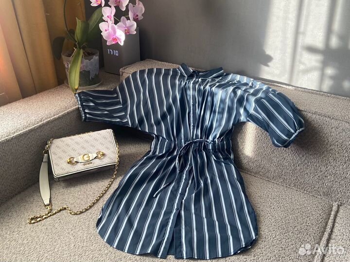 Платье рубашка женская 46