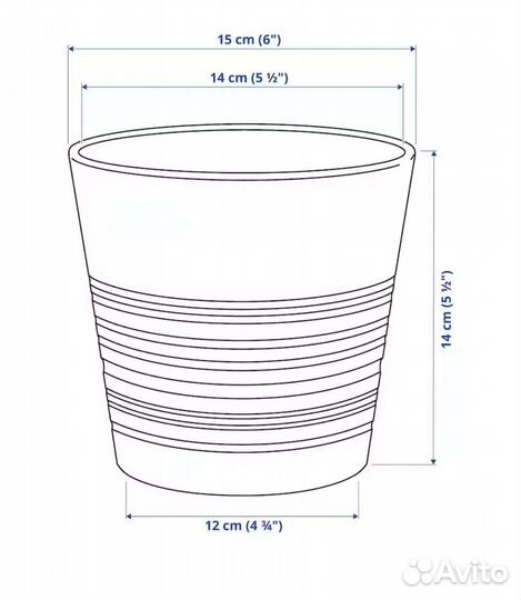 Кашпо для цветов IKEA Икея новые