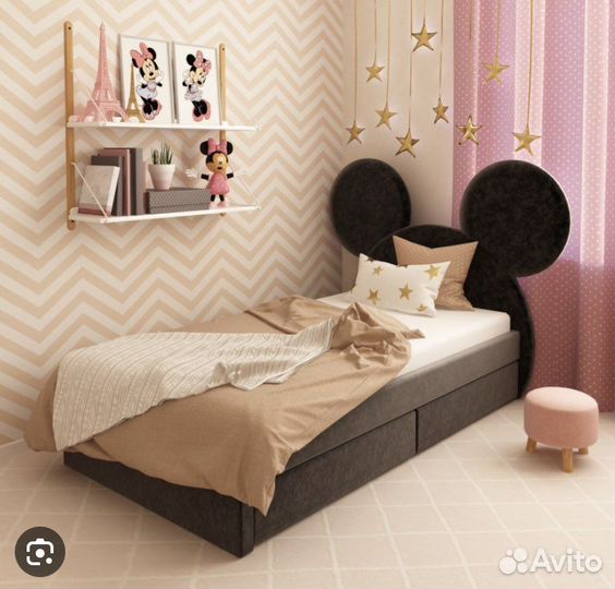 Детская кровать с ушками микки китти