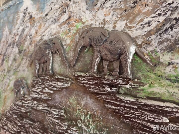 Объёмная картина из гипса