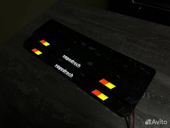 Номерная led рамка с вашим дизайном