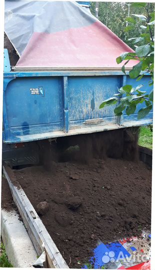 Земля чернозём для благоустройство дачного участка