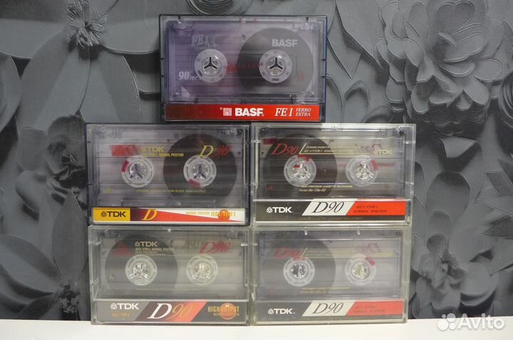 Аудиокассеты 5 штук одним лотом записаны с винила
