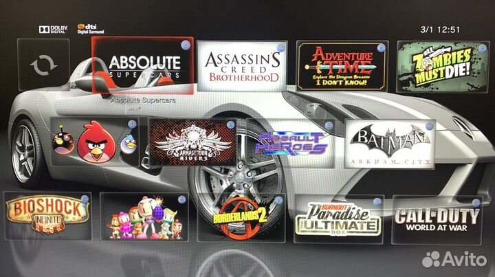 Ps3 slim 320gb 2 геймпада 120 игр