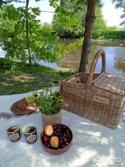 Корзина плетеная для пикника