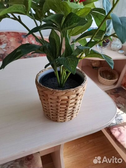 Пион IKEA искусственный цветок с кашпо