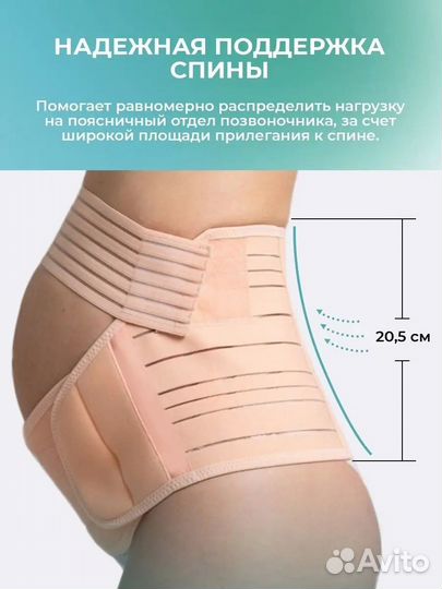 Бандаж для беременных и после родов 4в1 размер М