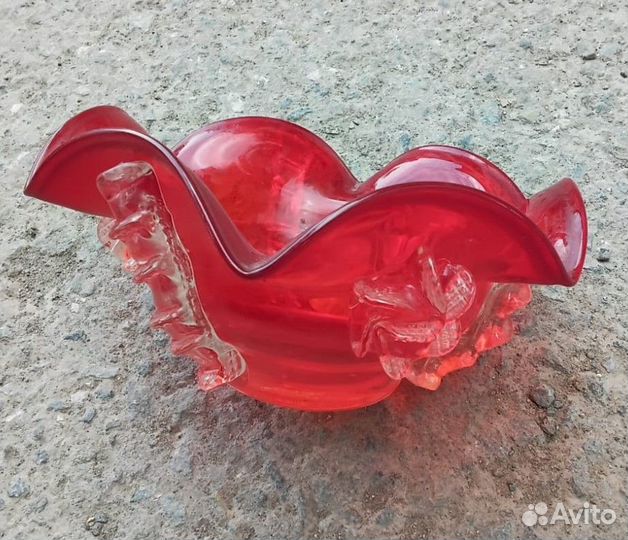 Вазы цветное стекло СССР