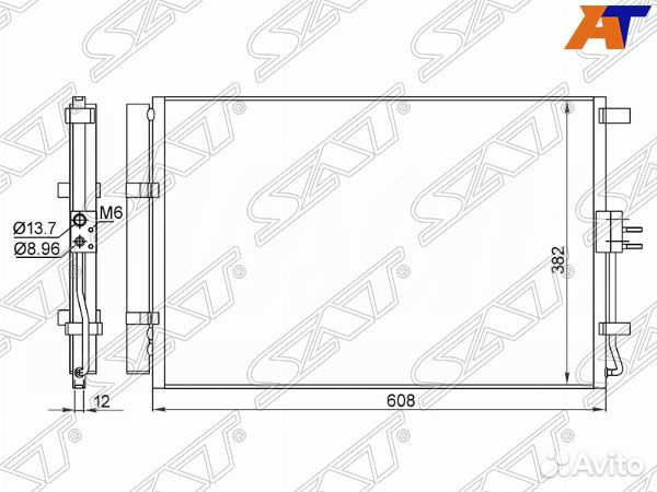 Радиатор кондиционера Kia Soul 08-14 ST-KA15-39