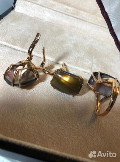 Эксклюзивный золотой комплект с мабэ