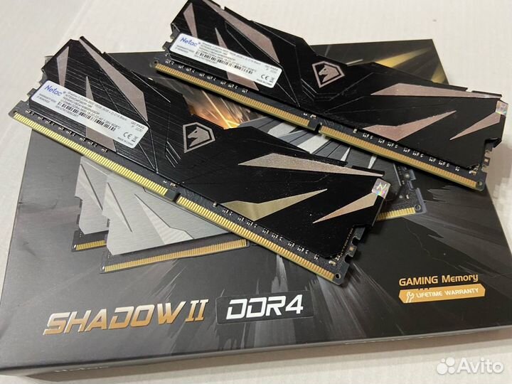 Оперативная память Netac Shadow II DDR4 3600 16 gb