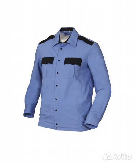 Рубашка мужская Охрана (дл. рукав)на резинке