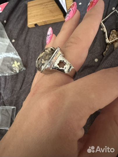 Серебряные серьги кольца