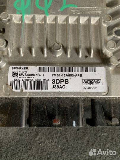 Блок управления двигателем ford focus 2