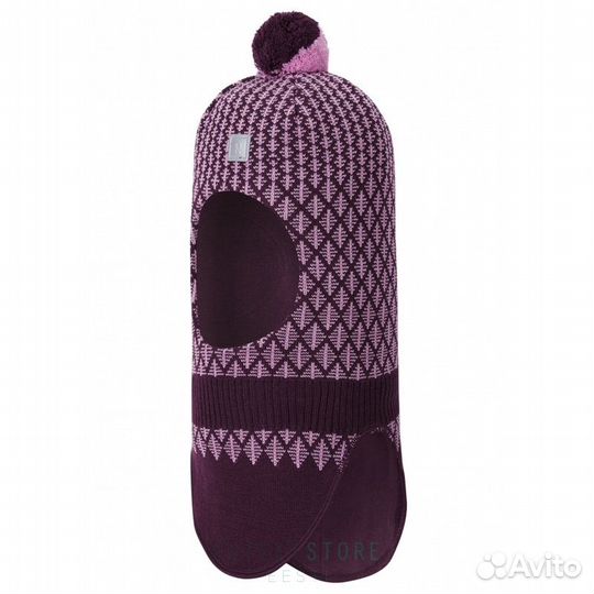 Шапка шлем reima valtias deep purple 52