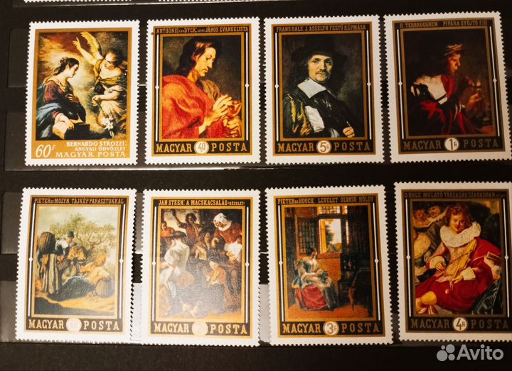 Марки искусство,Венгрия, Румыния чистые