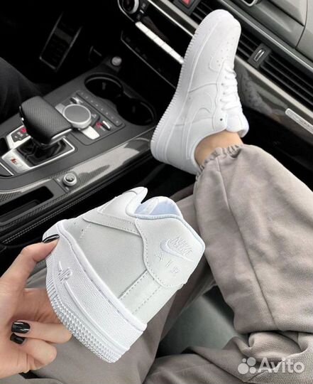 Кроссовки Nike air force 1 белые женские