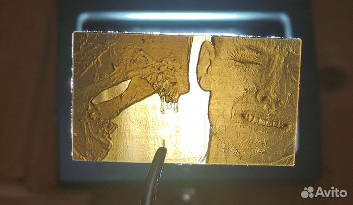 Брелок для ключей с литографией 