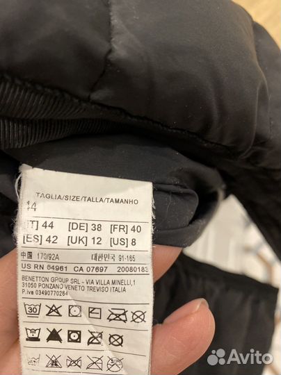 Пуховик benetton 46-48