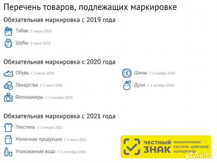 Маркировка Честный знак