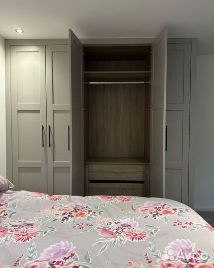 Шкаф распашной с фрезеровкой