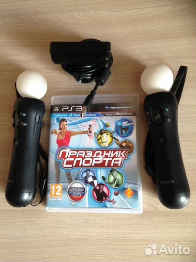 Комплект Ps-move 2шт + Праздник Спорта