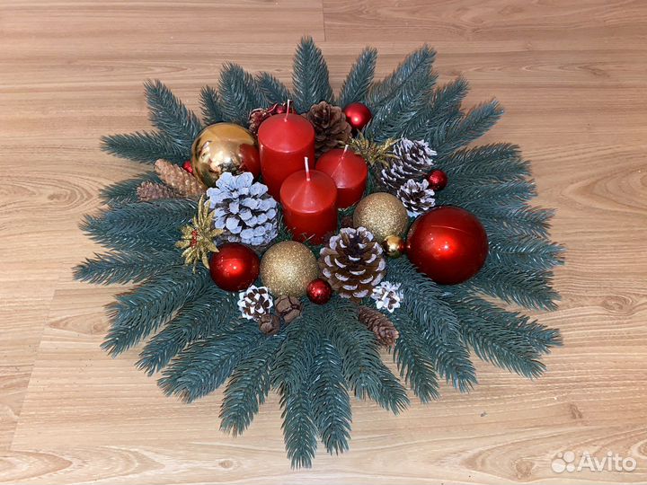 Новогодний декор. Подсвечник