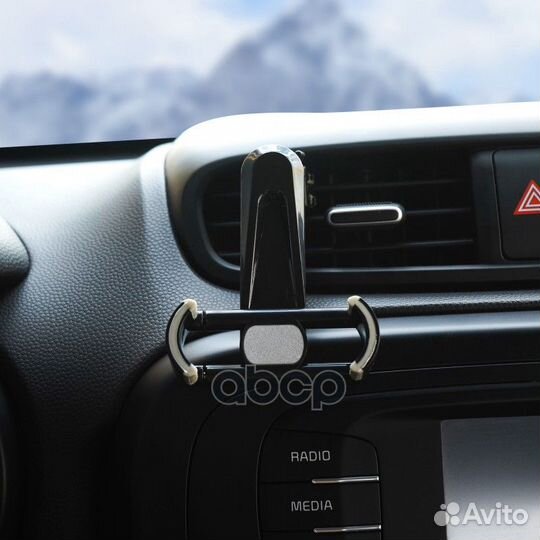 Держатель для телефона в дефлектор раздвижной на