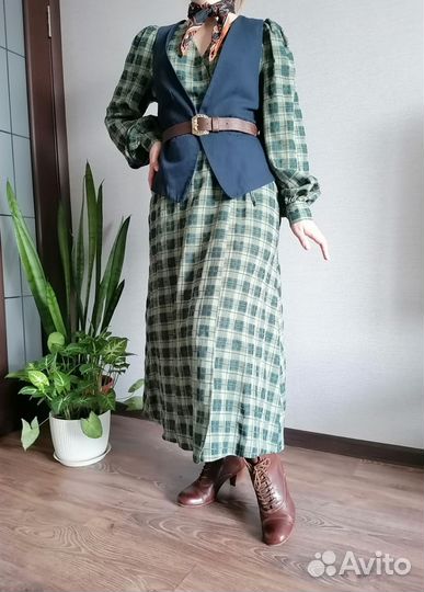 Платье в клетку S