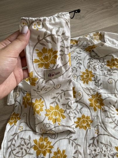 Милкснуд фартук для кормления муслиновый Aslan