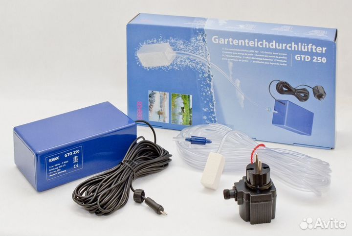 Настоящий немецкий компрессор для пруда GTD250