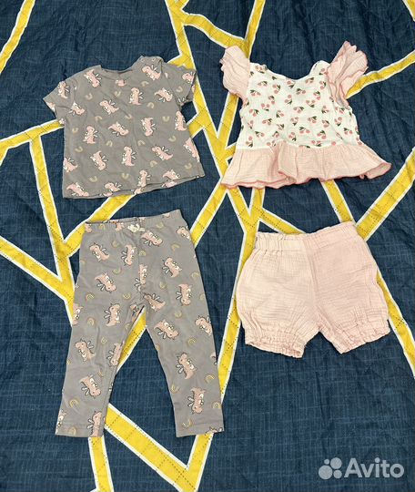 Одежда для девочки шорты, платья пакетом 80 86 р