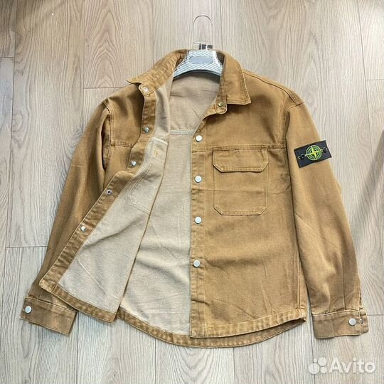 Джинсовка Stone Island Коричневая (48-58)