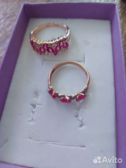 Золотые кольца с брил