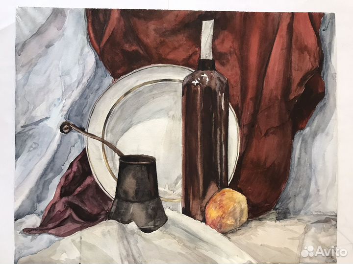 Натюрморт акварель