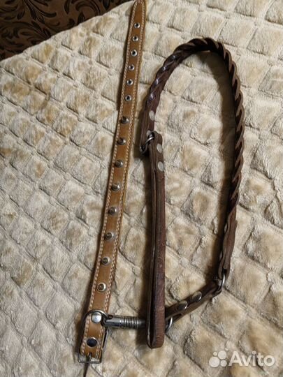 Поводок для собак кожаный