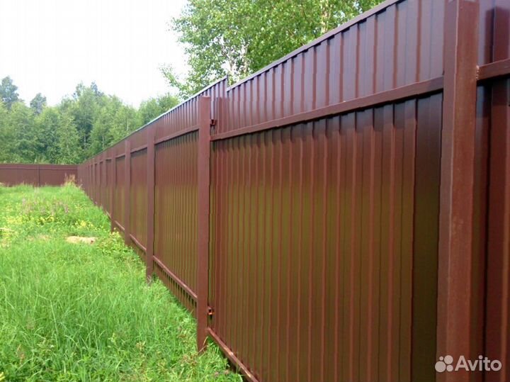 Забор из профнастила