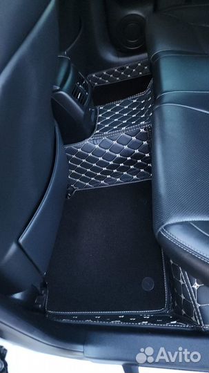 Автомобильные коврики 5D из экокожи Lux Volvo XC90