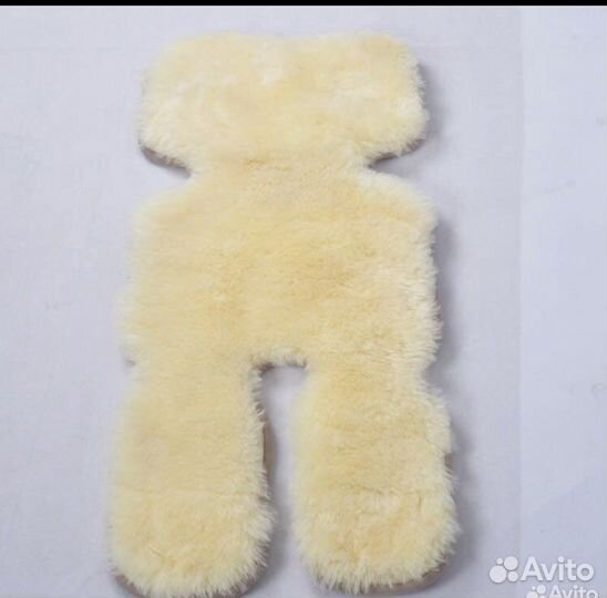 Меховая накидка на детское автокресло