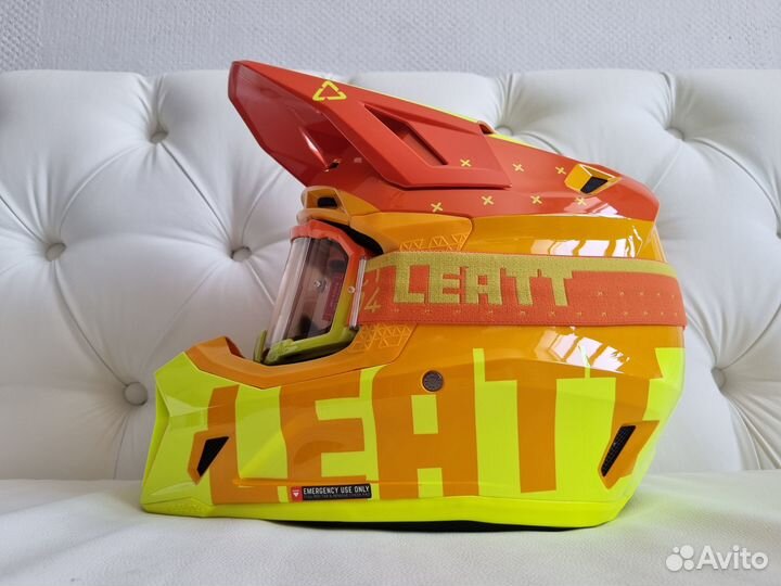 Лимонный Шлем Leatt Moto 7.5 V23 Helmet Kit Citrus