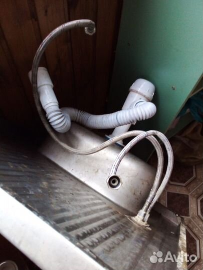 Мойка для кухни из нержавейки бу с выпуском в комл