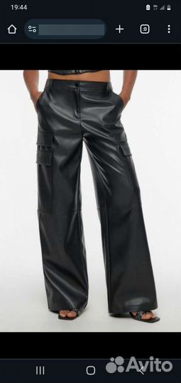 Брюки новые кожаные 42 женские
