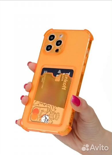 Силиконовый прозрачный чехол на iPhone 12 pro