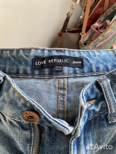 Джинсы Love republic широкие S-M