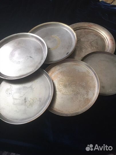 Мельхиоровые тарелки