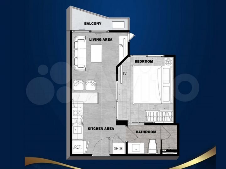 1-к. квартира, 39 м² (Таиланд)