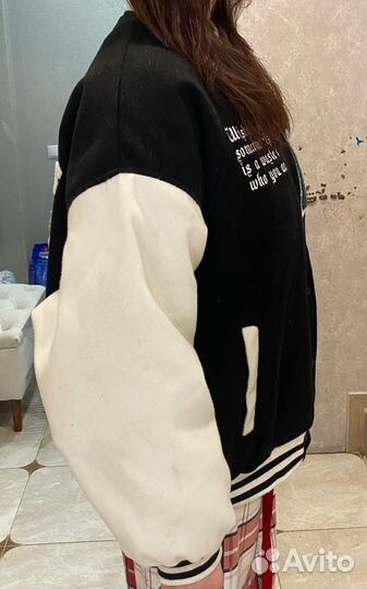 Куртка бомбер зимняя женская