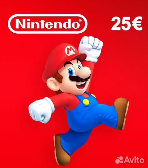 Nintendo eShop карта пополнения 25 (Европа)